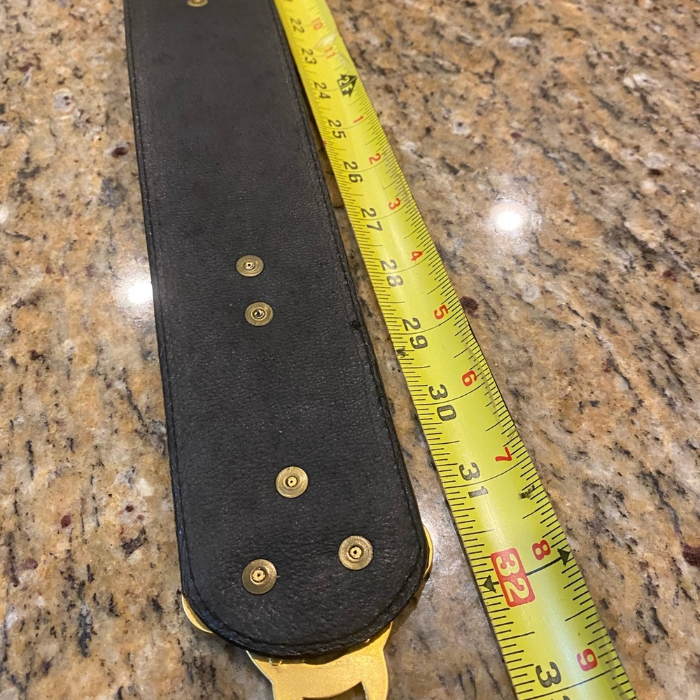 Vintage Avignon Leather Belt - Picture 7 of 10